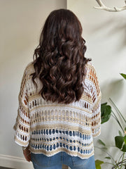 Stone Premium Striped Loose Knit Shona