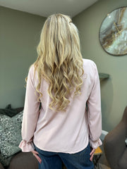Pink Ruffle Blouse Cynthia