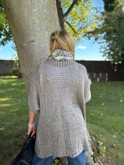 Mocha Cosy Edge To Edge Cardi Mabel