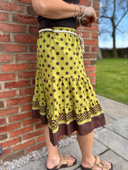 Olive Polka Dot Skirt Bailey