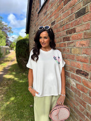 White Good Vibes Tee Coleen
