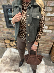 Khaki Boucle Gilet Elliott