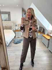Camel Boucle Gilet Elliott