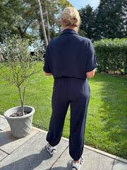 Navy Two Stripe Co-Ord Nikki