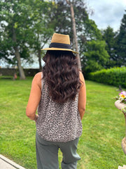 Mocha Leopard Top Tiana