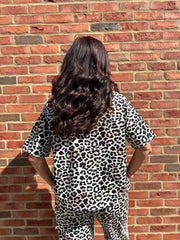 Blue Leopard Sweat Top Martha