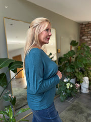 Teal Soft Touch Star Top Kelly