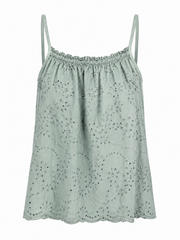 Sage Broderie Vest Amara