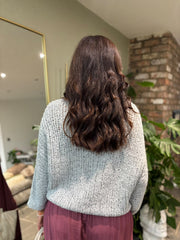 Grey Popcorn Knit Martha