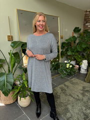 Grey Soft Touch Tunic Dress Alma