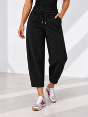 Black Barrel Leg Jogger