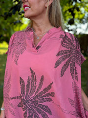Coral Palm Leaf Top Millie