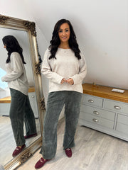 Stone Animal Pattern Knit Louisa