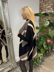 Black Diamond Knitted Jumper Victoria