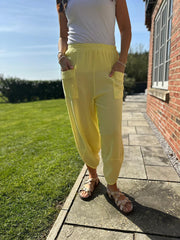 Lemon Bubble Cotton Trouser Set Jasmine