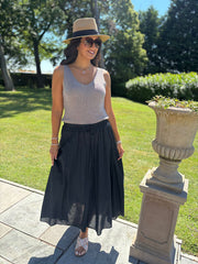 Black Maxi Skirt Everly
