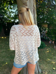 Stone Abstract Pattern Knit Tori