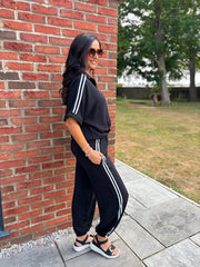 Black Two Stripe Co-Ord Nikki