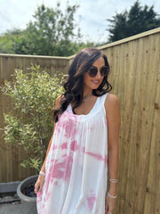 Rose Tie Dye Dress Krystal