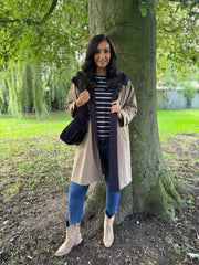 Mocha Longline Trench Coat