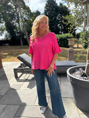 Lipstick Reverse Seam Knit Georgina