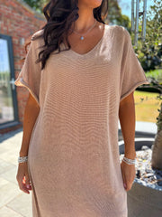Stone Fine Knit Dress Orla