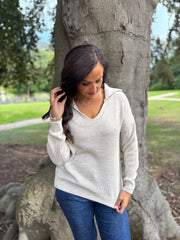 Stone Open Collar Jumper Rhea
