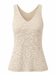 Gold Leopard Shimmer Vest Laney