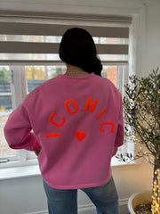 Candy Pink Premium Iconic Sweatshirt Marcie