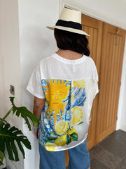 White Mediterranean Sunshine Tee Brianna