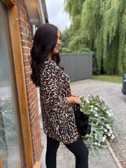 Natural Leopard Multi Hole Cardigan Taylor