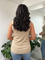 Stone Lace Ribbed Vest Top Libby