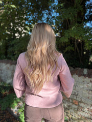 Pink Gold Buttoned Jacket Vanessa