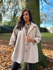 Stone Brushed Wool Coat Bridget