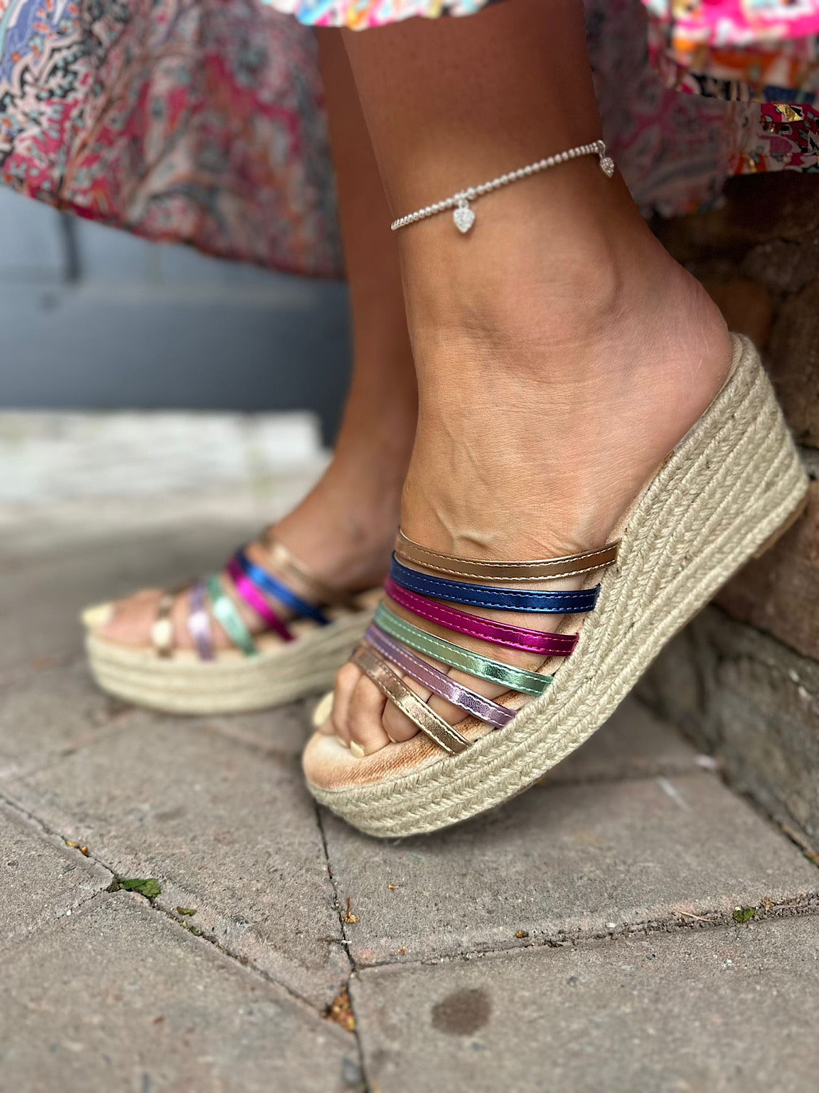 Metallic wedges uk sales