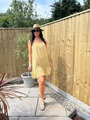 Mustard Striped Dress Trinity