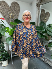 Printed Button Blouse Danielle