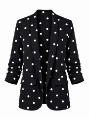 Black Polka Dot Take You Anywhere Jacket