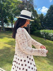 Stone Crochet Patterned Jumper Stephanie