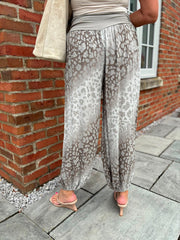 Mocha Ombre Leopard Hareem Trousers