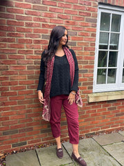 Black Tube Sleeve Knitted Jumper Ellie