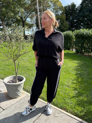Black Two Stripe Co-Ord Nikki