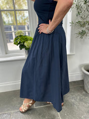 Navy Maxi Skirt Everly