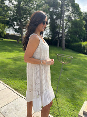 Stone Mesh Floral Lace Dress Gabriella