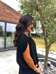 Black Two Piece Trouser Set Sara
