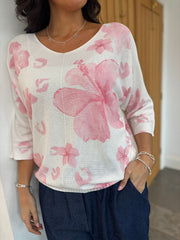 Pink Flower Knit Reya