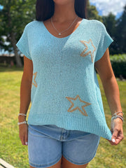 Aqua Star Knit Top Devon