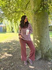 Chocolate Stripe Jumper Jane