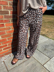 Leopard Seam Front Trousers