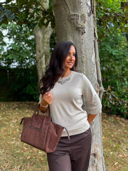 Stone Jewel Embellished Knit Sandra